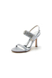 Rhinestone Beaded Ankle Straps Party Shoes