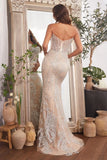 CELESTIAL GOWN CRYSTAL GLITTER EMBELLISHED GOWN