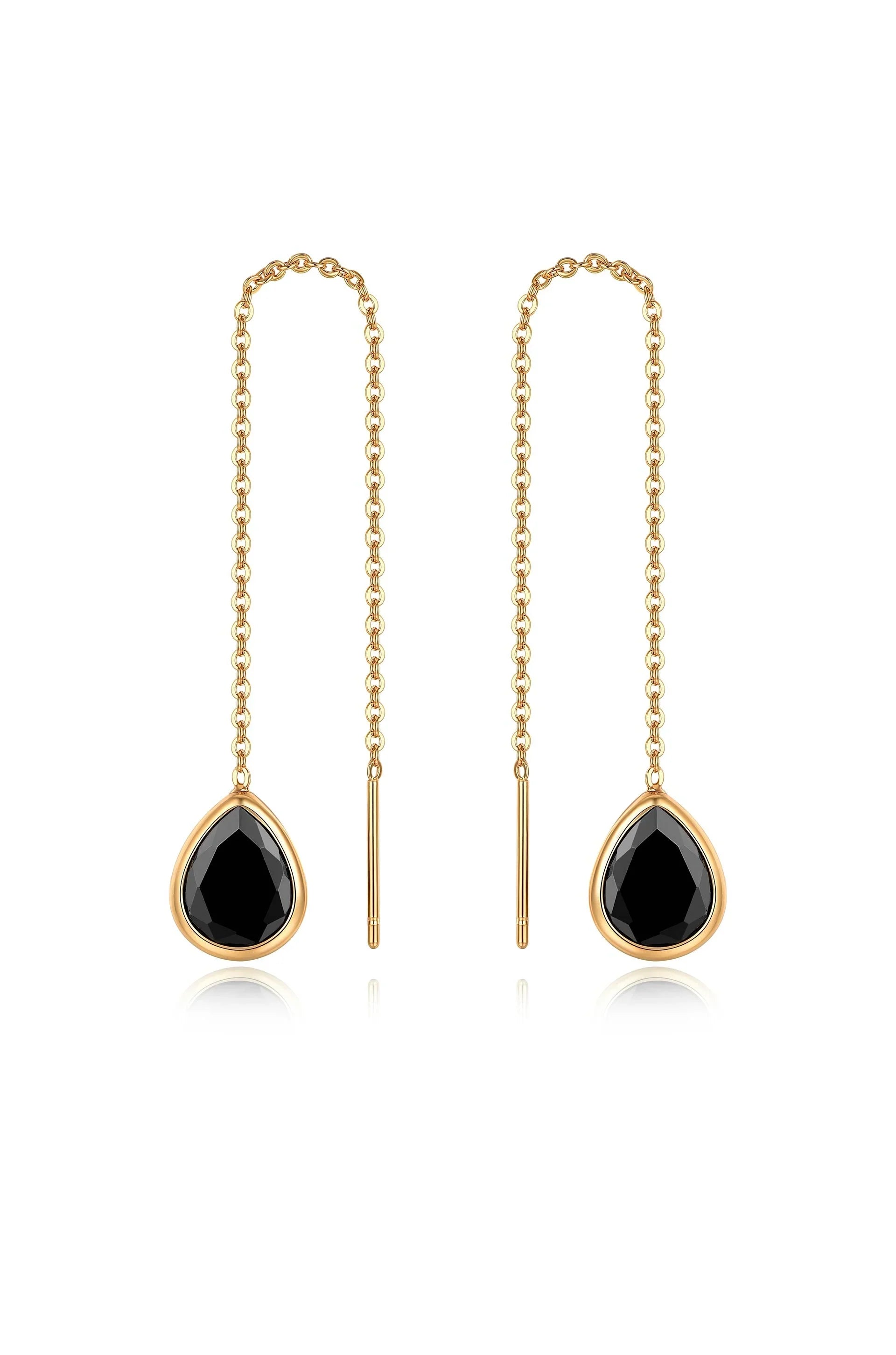 Barely There Chain and Crystal Dangle Earrings