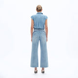 Floral Embroidery Flare Jean