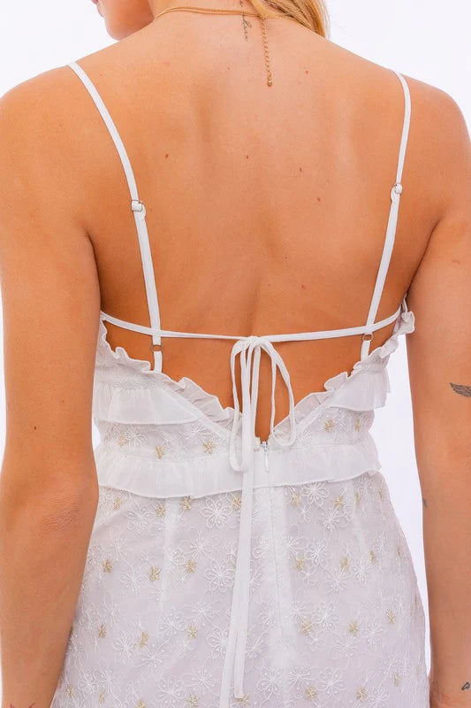 Maddie Ruffle Lace Dress
