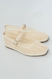 Morocco Mesh Flat in Bone