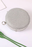 Silver Exquisite Round Party Handbag