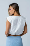 Rich Bubble Top in Off White