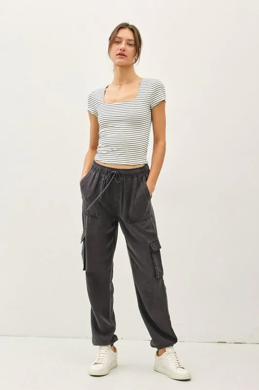 Ginny Double Lined Striped Top