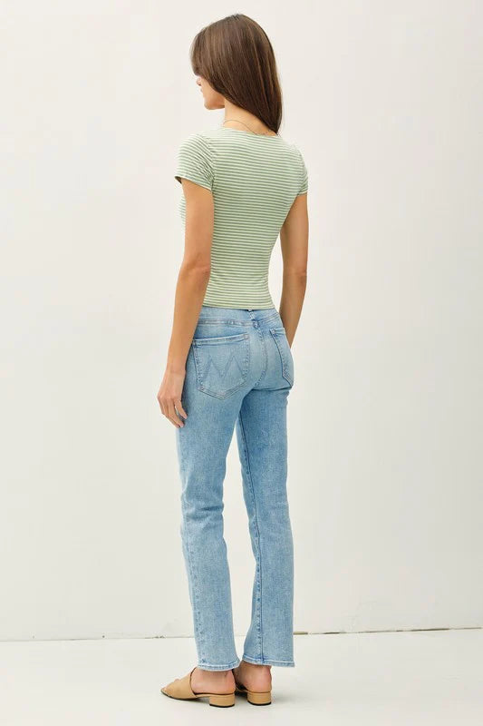 Ginny Double Lined Striped Top