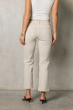 Nyla Straight Leg Jeans in Beige FINAL SALE