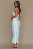 Elsa Halter Maxi Dress Ice Blue