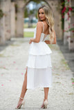 Maeve Corset Midi Dress Ivory