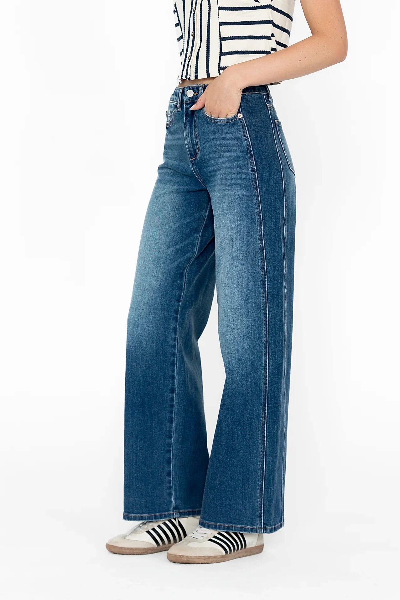 Eden Baggy Jeans in Dark Wash FINAL SALE