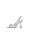 Square PeepToe Beaded Lace Wedding Shoes