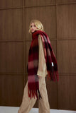 The Reykjavik Scarf Burgundy check