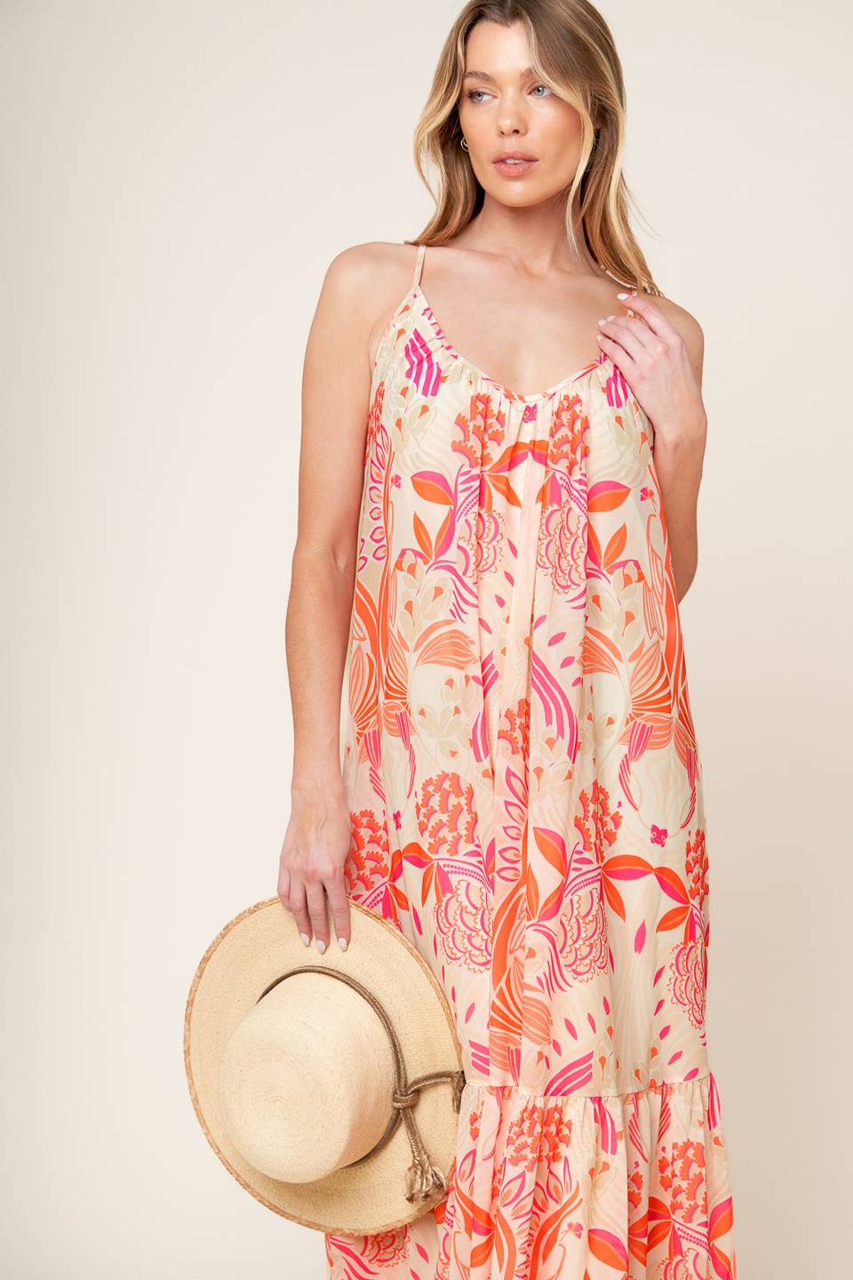 SECRET GARDEN MAXI DRESS PINK FINAL SALE