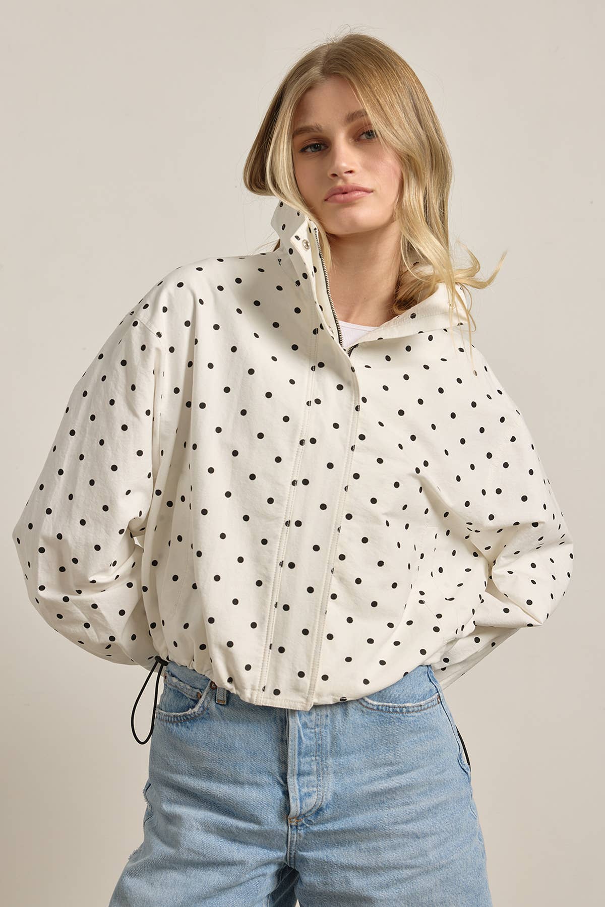 Alessia Polka Dot Pullover Jacket