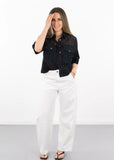 Pistola Beau Seamed Crescent Leg in Paper White