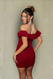 Dahlia Off the Shoulder Ruffle Mini Dress