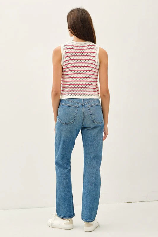 Chiara Striped Knit Tank