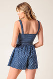 DAISIES DENIM ROMPER