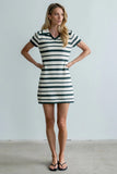 Marcy Striped Knit Mini Dress