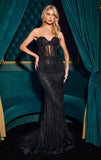 Valkyrie Gown Strapless Crystal Fitted Gown