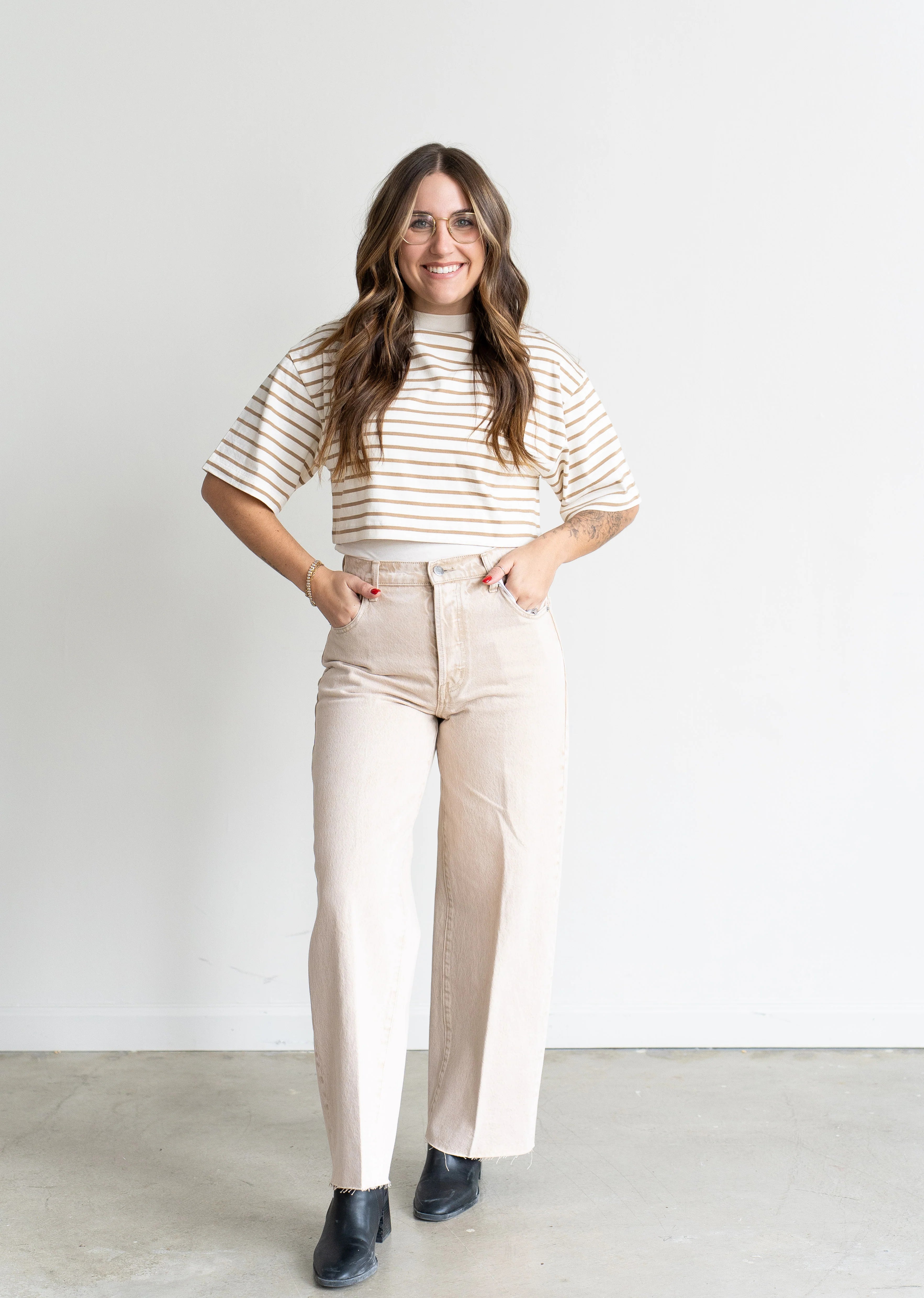 Tate Cropped Jean Dune