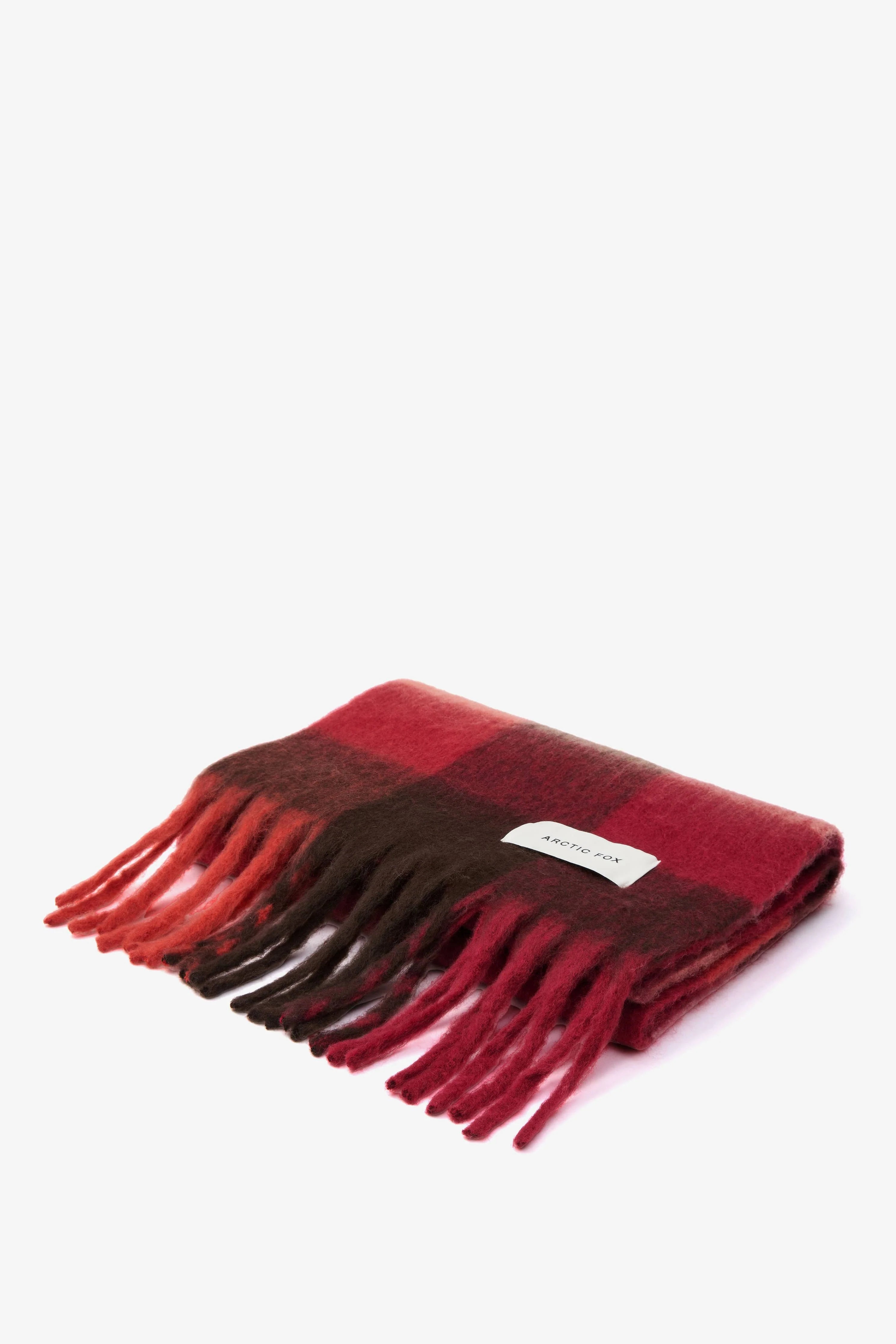 The Reykjavik Scarf Burgundy check