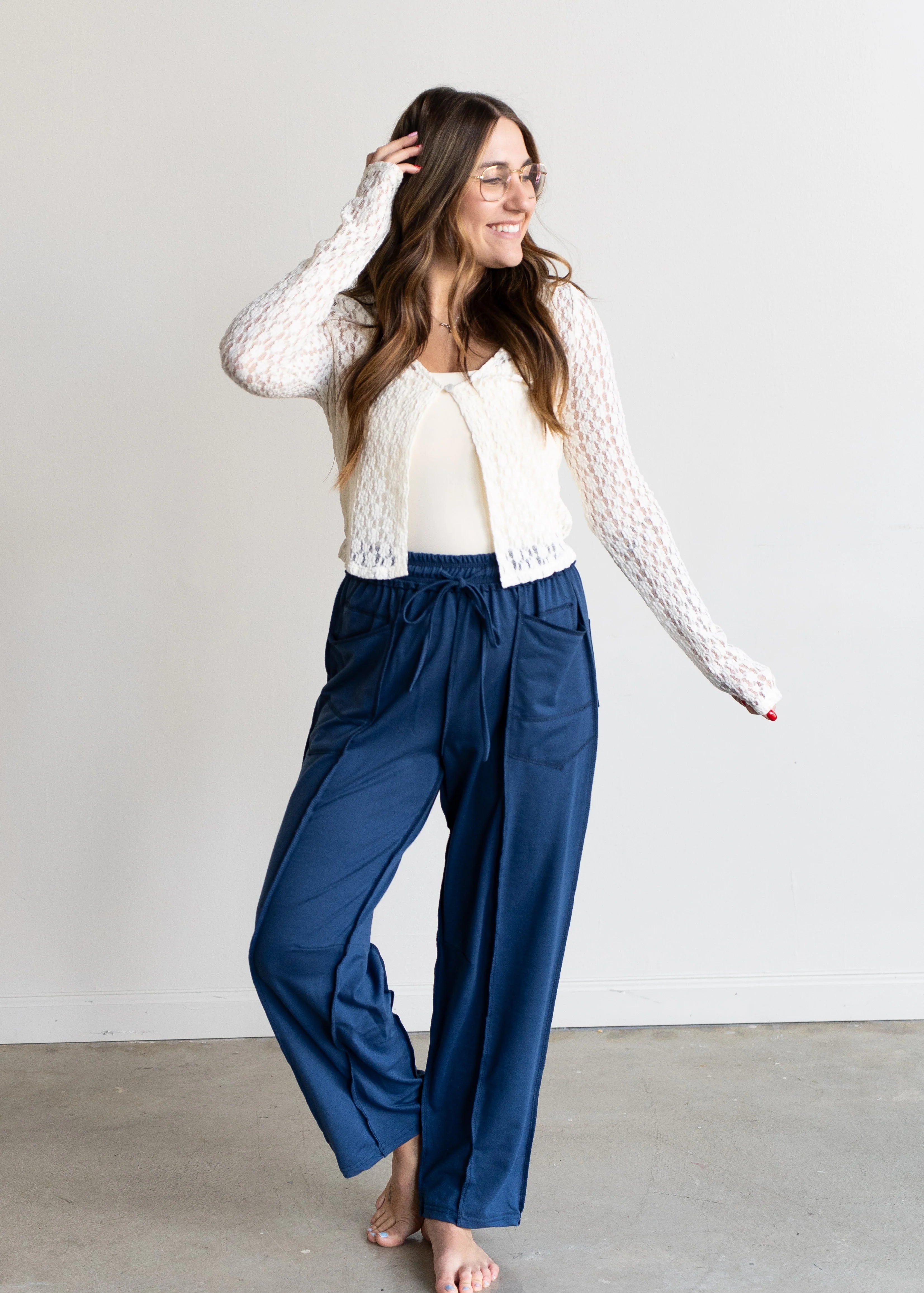 Tessa Wide Leg Drawstring Pants