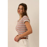 Vivi Striped Knit Top