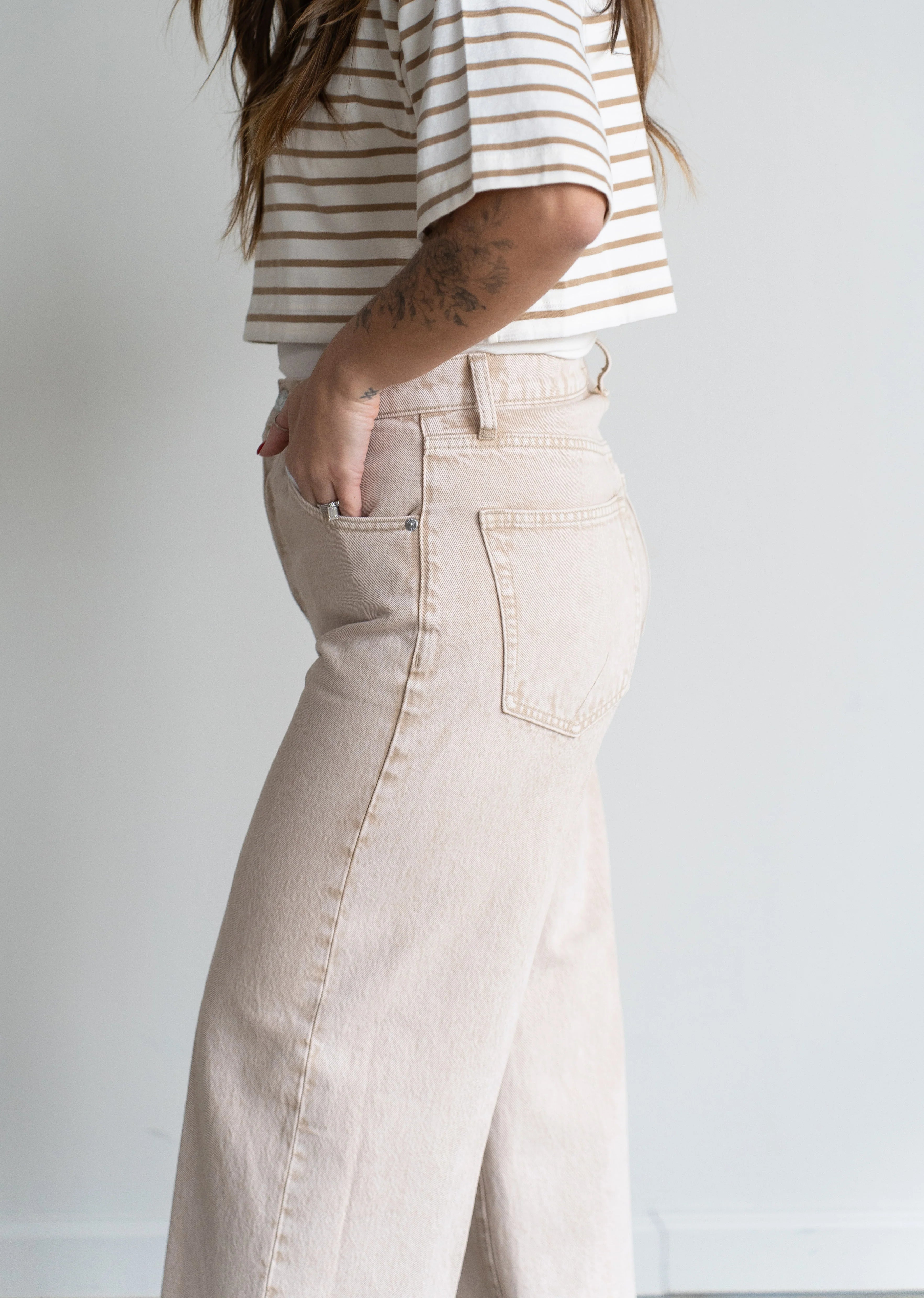 Tate Cropped Jean Dune