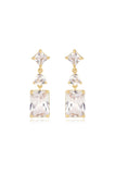 Reflective Crystal Dangle Earrings