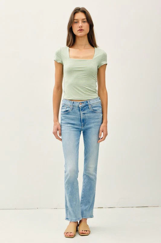 Ginny Double Lined Striped Top
