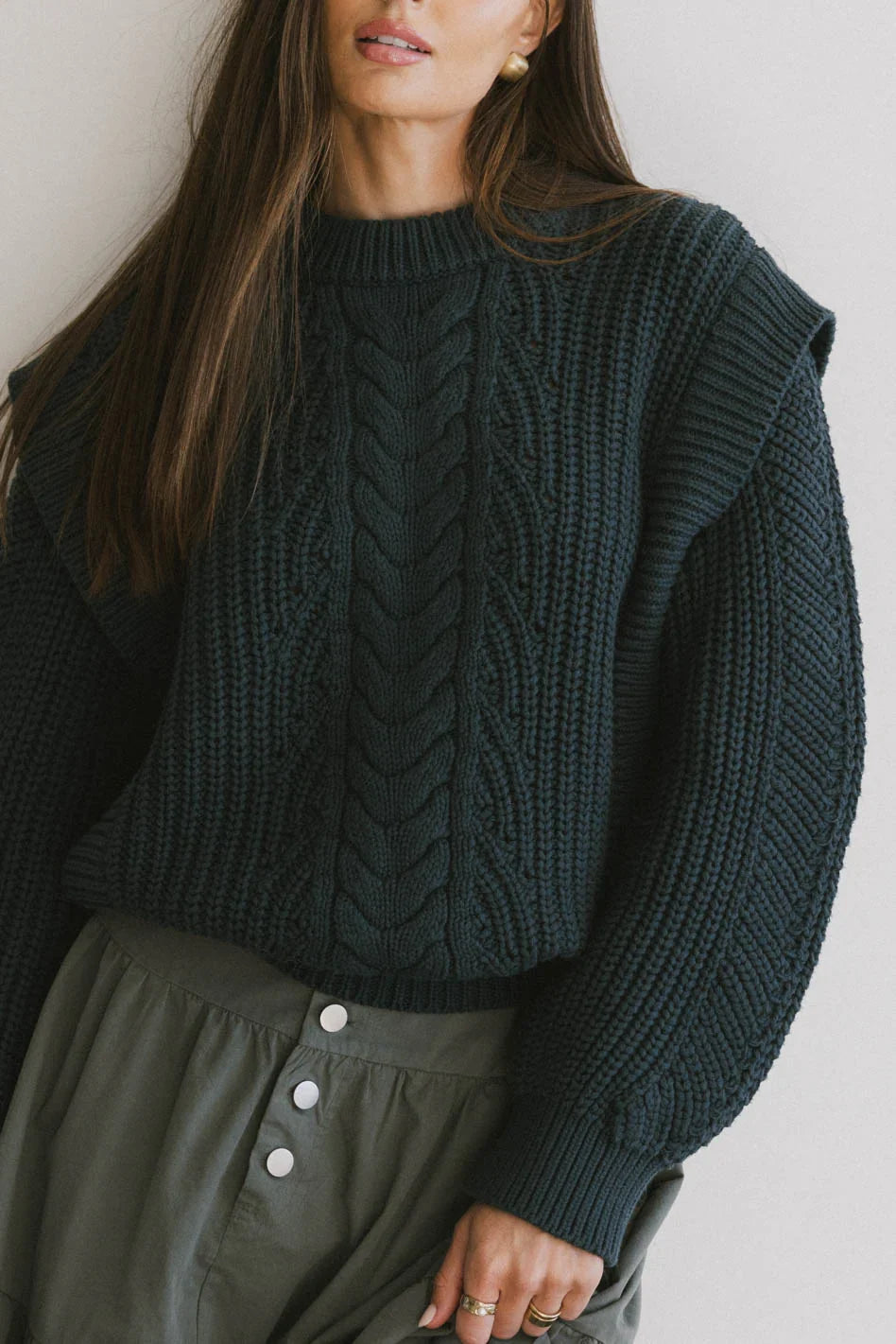 Dream Knit Sweater in Dark Teal FINAL SALE