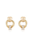 Mini Barrel Crystal Earrings