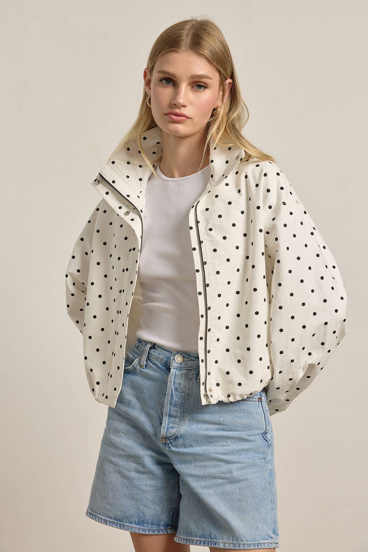 Alessia Polka Dot Pullover Jacket