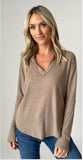Molly Split Neck Top