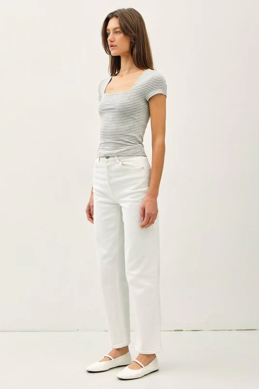 Ginny Double Lined Striped Top