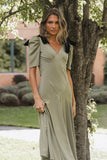 Nellie Drop Waist Maxi Dress in Sage FINAL SALE