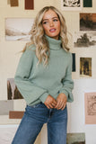 Shea Turtleneck Sweater in Green FINAL SALE
