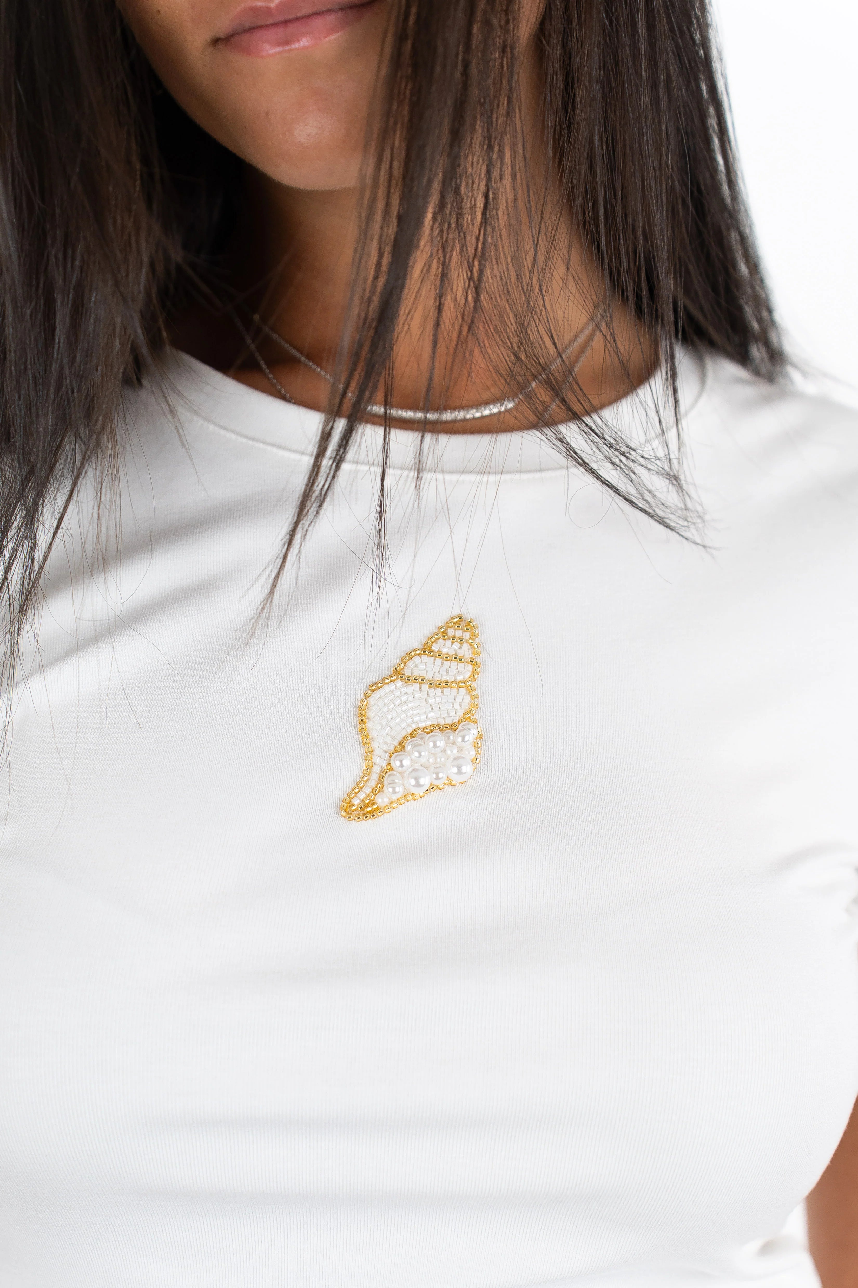 Sally Seashell Bead Tee