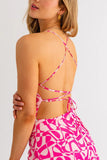 Clarissa Cowl Neck Tie Back Dress
