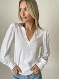Kira Long Sleeve V Neck Top