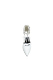 Satin Ankle Strap Pearl Beaded Satin Wedding Shoes