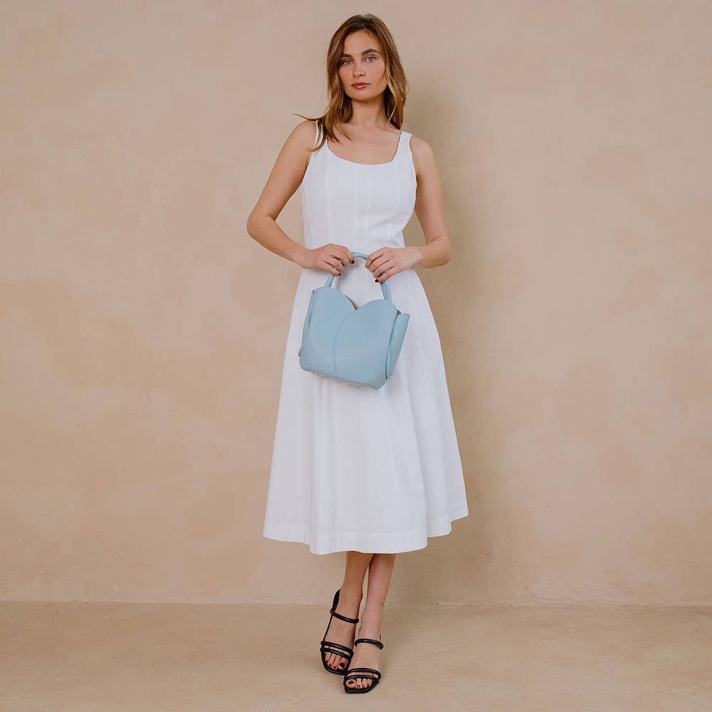 Tulip Bone Recycled Vegan Top Handle Bag