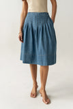 Sierra Pleated Midi Skirt