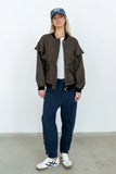 Ricky Herringbone Bomber Jacket