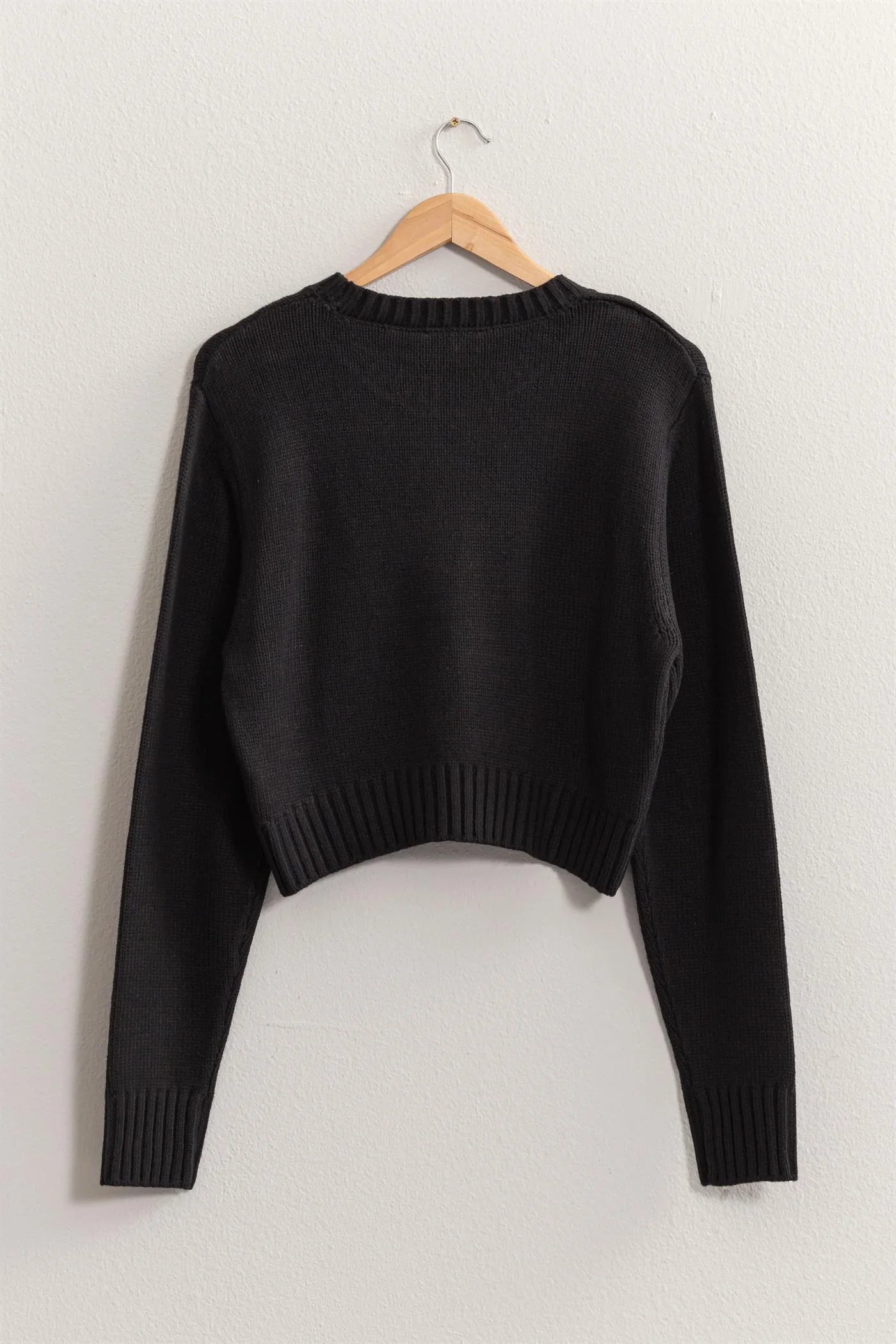 Calli Cropped Knit Sweater