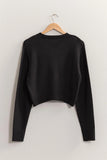 Calli Cropped Knit Sweater
