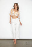 Charlotte Puff Sleeve Crop Top