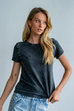 Genesis Grommet Top in Charcoal