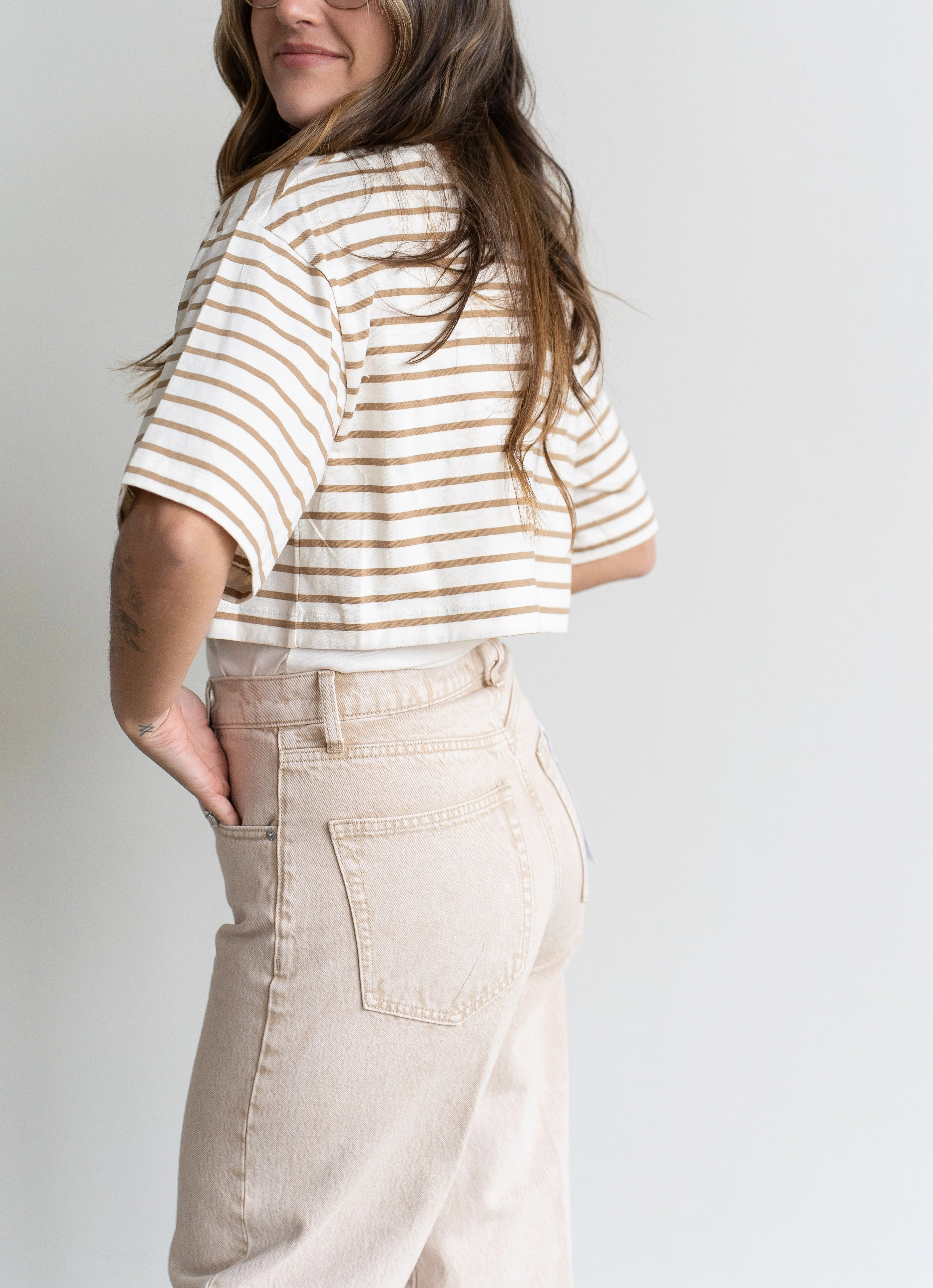 Tate Cropped Jean Dune